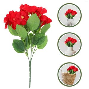 Flores decorativas 4pcs flores artificiais chinesas cachos de maçã falsa decoração realista