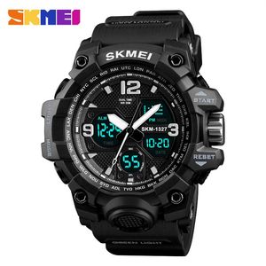 SKMEI Fashion Casual Sport Watch Men Digital Chrono 5Bar Waterproof Watches Dual Display Wristwatches Relogio Masculino 1327257B