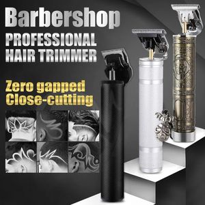 Clippers Trimmers Barber Readgeble Electric Hair Clipper Cordless Buddha T Blade Professional Men's Trimmer 0mm Baldheade 230928