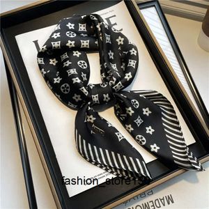 Scarves chiffon scarf Silk Scarfs Head Scarf Designer Twilly Character Letter Animal Print Dot Neckerchiefs Designer Women Lightweight Square Medium Headband Sha