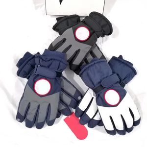 Женские и мужские лыжные перчатки для спорта на открытом воздухе, брендовые варежки с пятью пальцами, 3 цвета с биркой, оптовая продажа