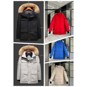 Designer Mens Jacket Warm Parkas Down Winter Outwear Multiple Color Canadian Shiny Windproect Hooded Jackets Goose308