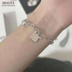 Miaoya Cute Pacha Dog Bell Necklace Bracelet Female Student Bestie Gift Ins Cartoon Ring Gifts for Couples