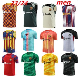 Camisas de futebol Barcelona 22 23 24 LEWANDOWSKI Kids Kit PEDRI ANSU FATI GAVI Rosalia 2023 2024 Barca Colete sem mangas camisa de futebol