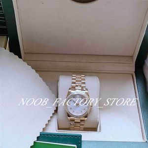 Super Factory S Watch of Women Automatic Ruch 31 mm Ladies SS 18K Gold Steel Stal Diamond Randhates z orig182c