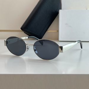 Owalne metalowe okulary przeciwsłoneczne designerskie okulary przeciwsłoneczne damskie okulary Funky okulary przeciwsłoneczne klasyczne modne wszechstronne ramy Wysokiej jakości modne dzieła modne