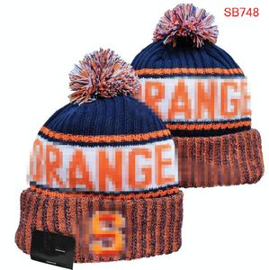 Syracuse Orange Vailies Beanie North American College Team Patch Patch Winter Wool Sport Knit Hat Caps