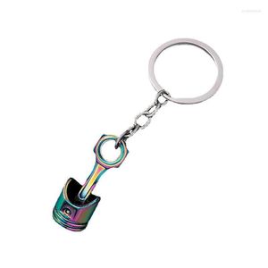 Keychains Creative Engine Kolv Keychain For Men Gifts Pendant Metal Car Sales Store Event Gift Wholesale K5278