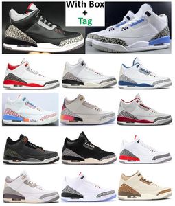 Best Quality Black Cement Fire Red UNC Basketball Shoes Men White Cement Reimagined Palomino Fear Racer Blue True Blue Fragment Cardinal Red J Balvin AMM Sneakers