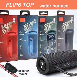 Flip 6 Taşınabilir Bluetooth Hoparlörler Flip6 Kablosuz Mini Hoparlör Montaj Dış Mekan Su Geçirmez Portatif Hoparlörler Güçlü Ses Derin Bas Su Sıçraması