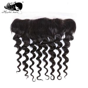 Lace s Mocha Hair 134 Frontal Clre Loose Wave Brasilianischer Virgin Bleached Knot 100 Human Natural Color 230928