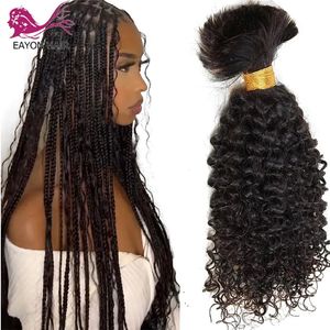 Lace s Bulk Hair Human Braiding Curly Double Drawn Full End 13 Stück für Zöpfe Großhandel Burmesisch 230928