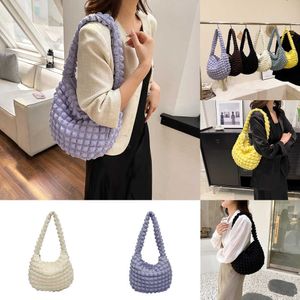 Lady Evening Bags Soft Texture Large Capacity Women's Shoulder Bag Commuter Leisure Puff Cloud Japanese and Korean New Pleated 230828