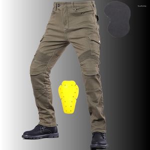 Jeans masculinos inverno ao ar livre calças da motocicleta equitação touring motocross lazer moto moto calças de proteção