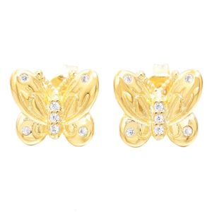 Earrings Pandorara Designer Luxury Fashion Women Hot Style Color Shining Golden Butterfly Earrings New Fashion Butterfly Women's Earrings