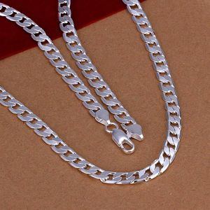 whole 12MM width Silver man jewelry fashion men chain curb necklace for Men's whips necklace hip hop style jewelry gift n282Q