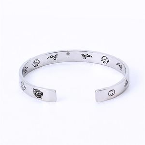 Couple Bangle Women Men Stainless Steel Open Bracelet Fashion Jewelry Valentine Day Gifts for Girlfriend Accessories Whole2985