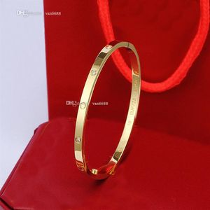 Дизайнерский женский мужской браслет C, бриллиантовый браслет Love Screw, подарок для свадебной пары, модные роскошные ювелирные изделия211v