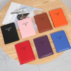 Multi-function RFID NFC Passport Wallet Protect Credit Card Holders Multi-function Unisex Leather Travel Passport Covers