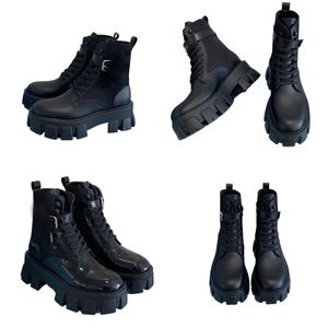 australian designer boots woman luxury winter boots Stylish Classic Matt Patent Leather Calfskin Boots Variety Black Beige White Platform women snow boots shoes