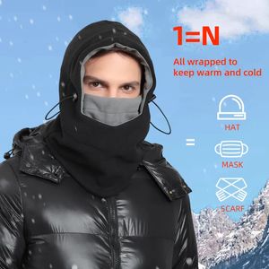 Masowe maski na twarz szyi gaiter rowerowy czapka zimowa czapka narciarska na zewnątrz unisex kapelusz z kapturem z maską balaklava z earflap ushanka Rosja pluszowa ciepła kapelusz 230928