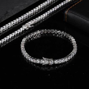 Jewelry bracelets 5mm 6mm Tennis chains Design for Women Men Titanium Steel Bracelet with CZ diamond Lover Gold Silver Rose Fashio280E
