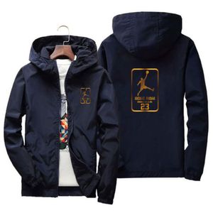 Cappotto da uomo stile primavera autunno con cappuccio maniche lettere giacca a vento a righe giacche firmate capispalla top cappotti