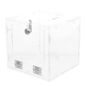 Подарочная упаковка коробка для пожертвования Clear Assemble Countertop Container для голосования по борьбе с голосованием.