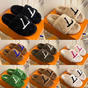 paseo comfort Trendy platform slippers Indoor womens slippers designer AAA Womens Slipper slippers house Wool rubber slippers Fluffy flip flop slide shoes