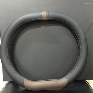 Steering Wheel Covers For 5008 4008 2023 Soft Leather Braid DIY PU Hand-stitched Cover Interior Accessories Modified