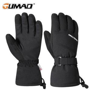 Guanti a cinque dita Sci invernale Touch screen Termico Antivento Impermeabile Antiscivolo Sport Trekking Sci Motoslitta Attrezzatura da ciclismo Uomo Donna 230928