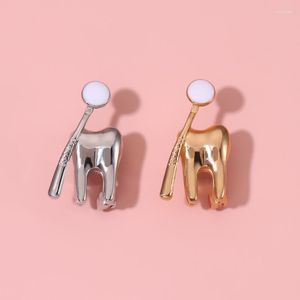 Brooches Cartoon Oral Health Enamel Pins Custom Tooth Fairy Dentist Lapel Badges Fun Dental Implant Jewelry Gift For Friends