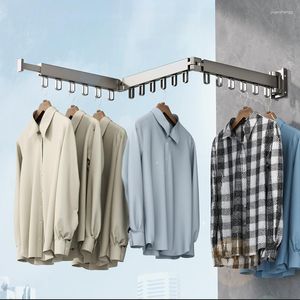 Вешалки складная вешалка для одежды алюминиевая выдвижная стеллаж для хранения бытовой балкон настенная сушка ткани
