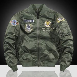 Jaquetas masculinas Moda trabalho terno MA1 piloto jaqueta tática masculina curta americana bordada jaqueta de beisebol militar fã jaqueta de motocicleta 230928