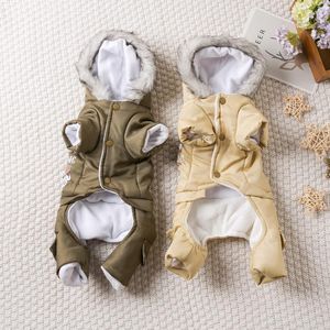 Dog Apparel Pet Jumpsuit Winter Autumn Fashion Hoodie Cat Wool Jacket Small Warm Pajamas Puppy Designer Clothes Chihuahua Poodle Yorkie