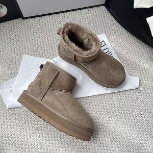 Classici stivali da neve australia Designer Ultra Mini Tasman Slipper Deal Donna Mini Stivale mezzo caldo Pelliccia invernale Peluche Raso tazz Stivaletti alla caviglia Alta qualità