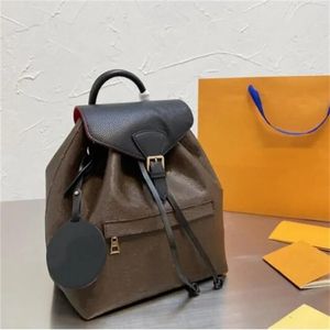 Designer-Rucksäcke, Stil, Mode, Damen-Luxushandtaschen, geprägte Blumen, Rucksack mit Kordelzug, Schultaschen, klassische Mini-Studententasche, die Tragetaschen, Geldbörse M45205