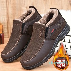 Stiefel Winter Baumwolle Für Männer Warme Pelz Weichen Männlichen Schnee Mann Ankle Boot männer Turnschuhe Plus Casual Schuhe Schwarz