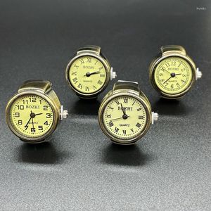 Cluster Rings 1Pcs Vintage Punk Elastic Stretchy Quartz Watch For Women Man Individuality Hip-hop Couple Accessories