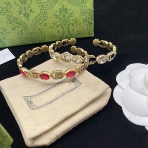 Double Alphabet crystal Zircon flower Cuff bracelet, fashion Brass material half open designer bracelet, send family friends lovers or their best gifts