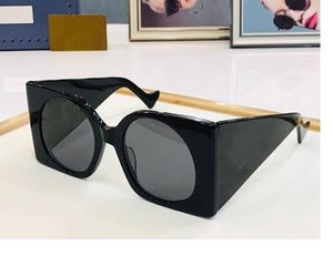 2023 occhiali da sole moda unisex di alta qualità neri larghezza triangolo plancia piedi occhiali rotondi grigi fullframe disponibili con scatola
