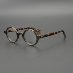 Occhiali da vista vintage anti-blu leggeri neri rotondi montatura per occhiali da donna retrò occhiali da vista montatura da uomo lenti trasparenti occhiali oculare unisex Shades225F