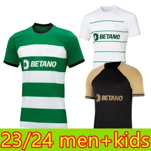 2023 24 mężczyzn Kids Sporting CP Lisboa Soccer Jerseys Lizbon Jovane Sarabia Vietto Coates Acoates Home Away Football Shirt