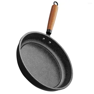 Tavalar Non Stick Pan Mini Omlet Maker Yumurta Kahvaltı Fırında Gaz Sobaları Bölünmüş Demir Kızartılmış Ocak Küçük Kızartma Düz Alt Wok