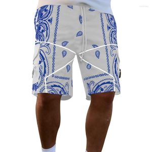 Shorts masculinos 2023 Cross Border Caju Flor Solta High Street Multi Bolso Casual Tubo Reto Trabalho