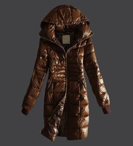 Autumn Winter Women's White Duck Down Parkas Zip Jackets Hooded Thick Embroidery Striped Woman's Slim Long Coats MKW23002