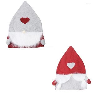 Chair Covers 2pcs Christmas Cover 2023 Table Ornaments For Home Dinner Banquet Party Dropship