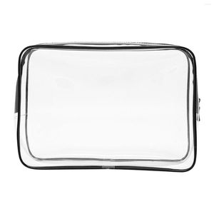 Storage Bags Transparent Cosmetic Bag PVC Women Zipper Clear Makeup Beauty Case Travel Make Up Organizer Bath Toiletry Wash