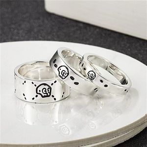 925 Silver Designer Love Heart Ring Men Women Snake Ring high-end quality couple wedding ring with box male and female designer Bu262x