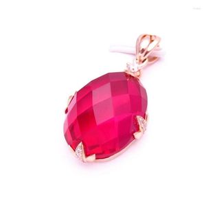 Colares Pingente Puro Russo 585 Roxo Banhado A Ouro 14k Colorido Rosa Rutilo Colar Moda Design Clássico Jóias Para Mulheres